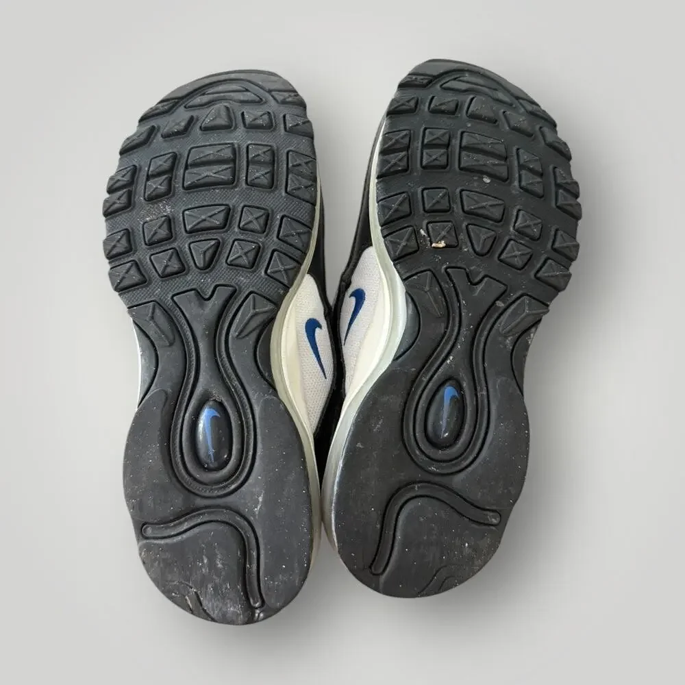 Nike Air Max 97 Size 5,5 Y  Shoes Sneakers White Black Signal Blue 921522-107